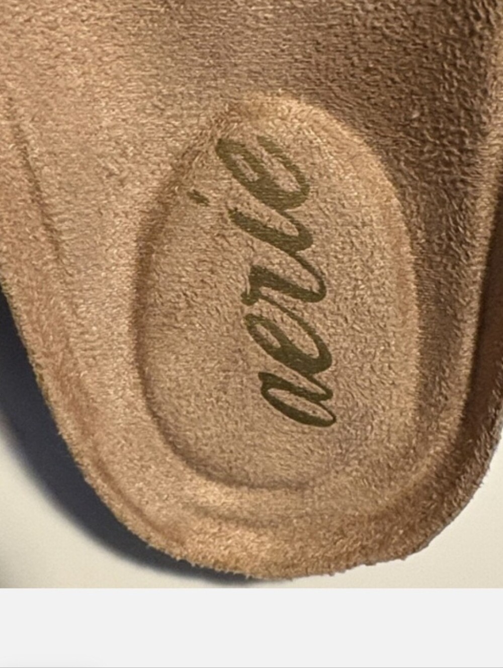 Aerie faux fur leather sandals -BLACK - Picture 2 of 2